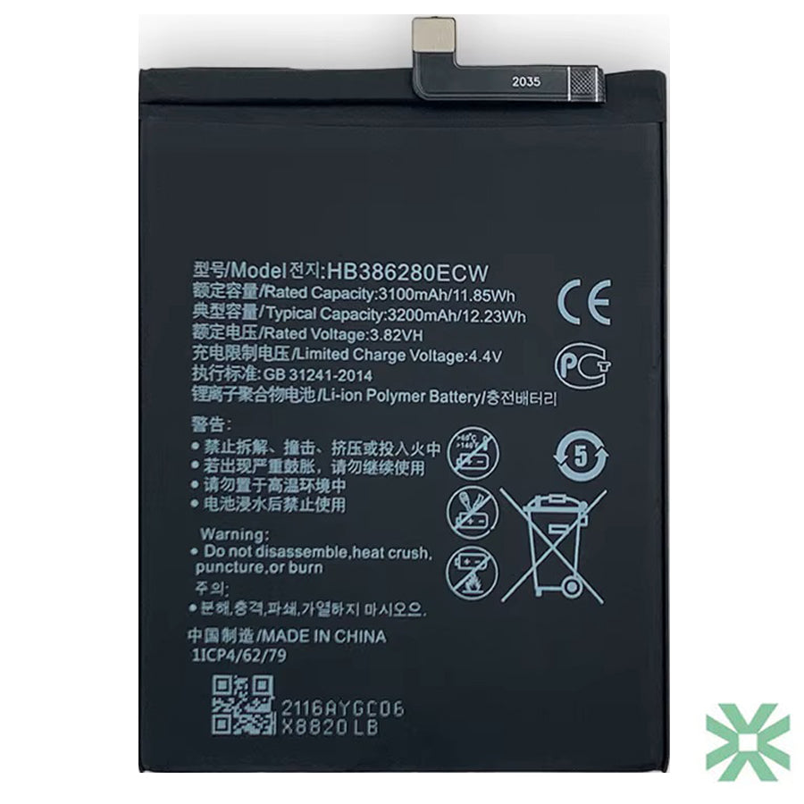 Huawei P10 (VTR-L09) Uyumlu Batarya Pil  3200 mAh HB386280ECW