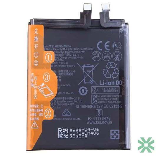 Huawei P50 Pro (JAD-LX9) Uyumlu Batarya Pil  4360 mAh HB536479EFW