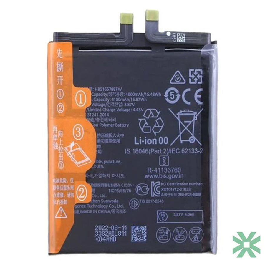 Huawei P50 (ABR-AL00) Uyumlu Batarya Pil  4100 mAh HB516578EFW