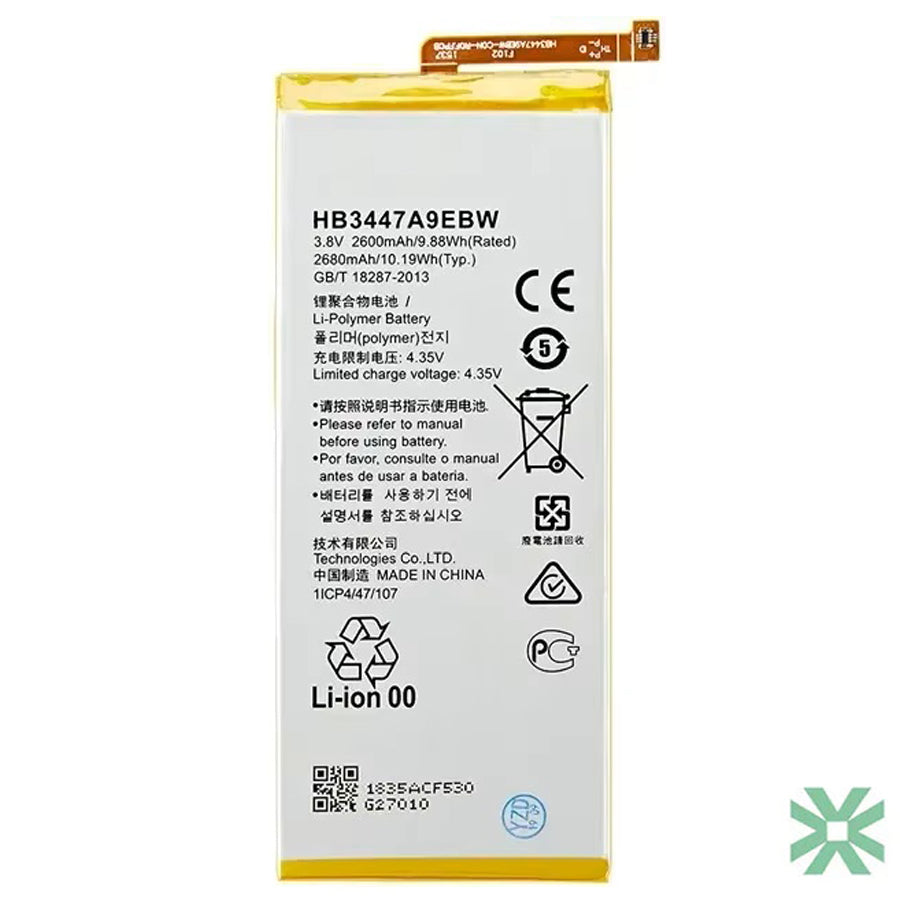 Huawei P8 (GRA-L09) Uyumlu Batarya Pil  2680 mAh HB3447A9EBW