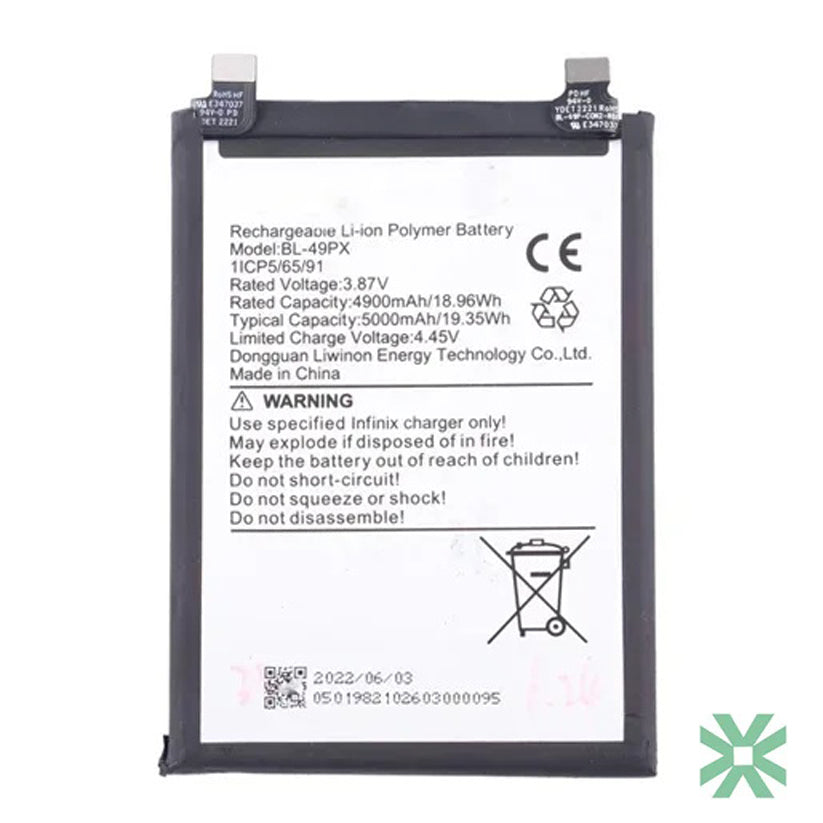 Infinix GT 10 Pro (X6739) Uyumlu Batarya Pil  5000 mAh (BL-49PX)