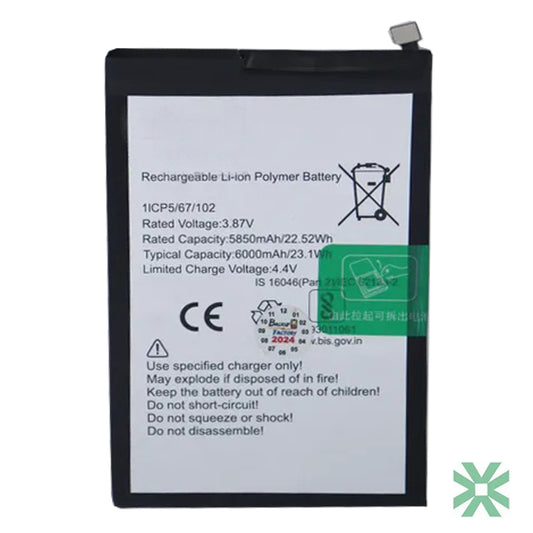 Infinix HOT 20 Play (X6825) Uyumlu Batarya Pil  6000 mAh (BL-58BX)