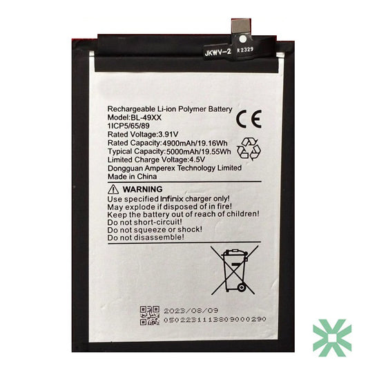 Infinix NOTE 40S (X6850B) Uyumlu Batarya Pil  5000 mAh (BL-49OX - BL-49XX)
