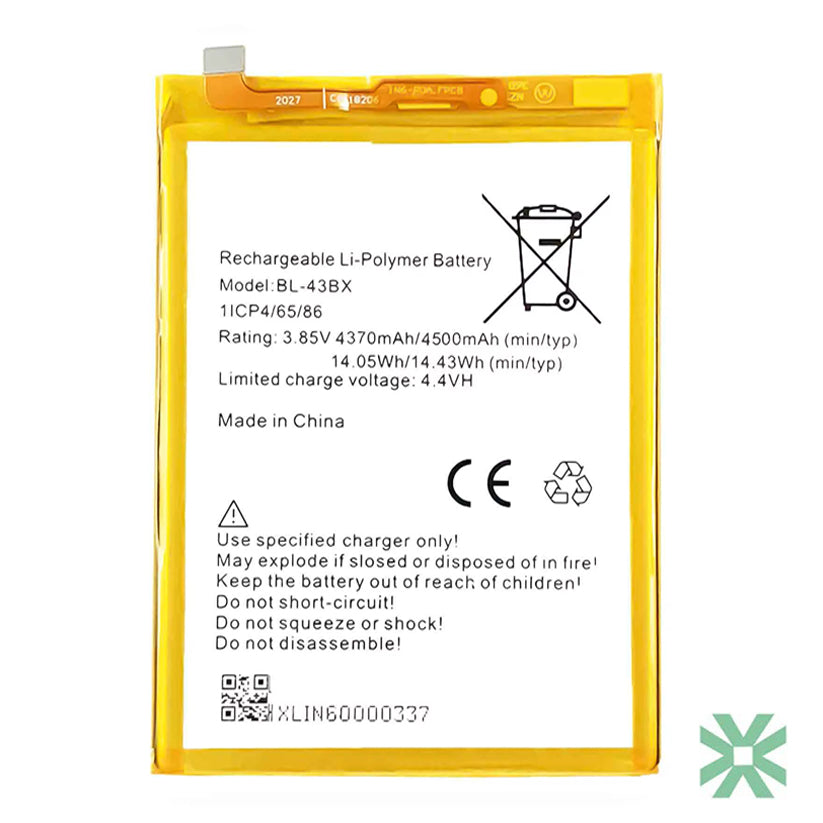 Infinix NOTE 5 (X604) Uyumlu Batarya Pil  4500 mAh (BL-43BX)