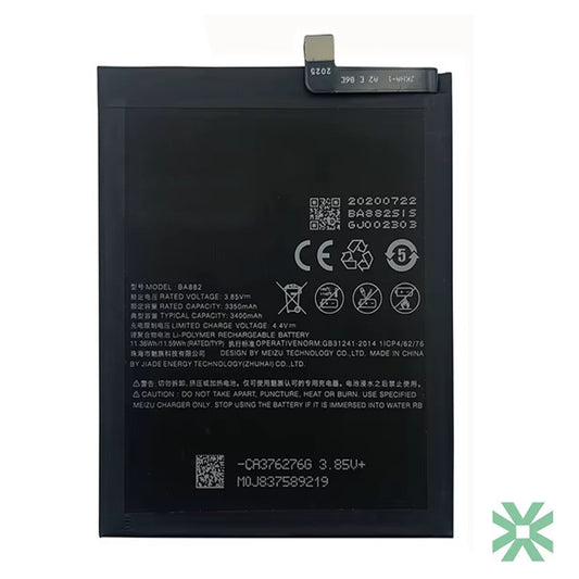 Meizu 16 (M872H, M882H) Uyumlu Batarya Pil 3010 mAh (BA882)