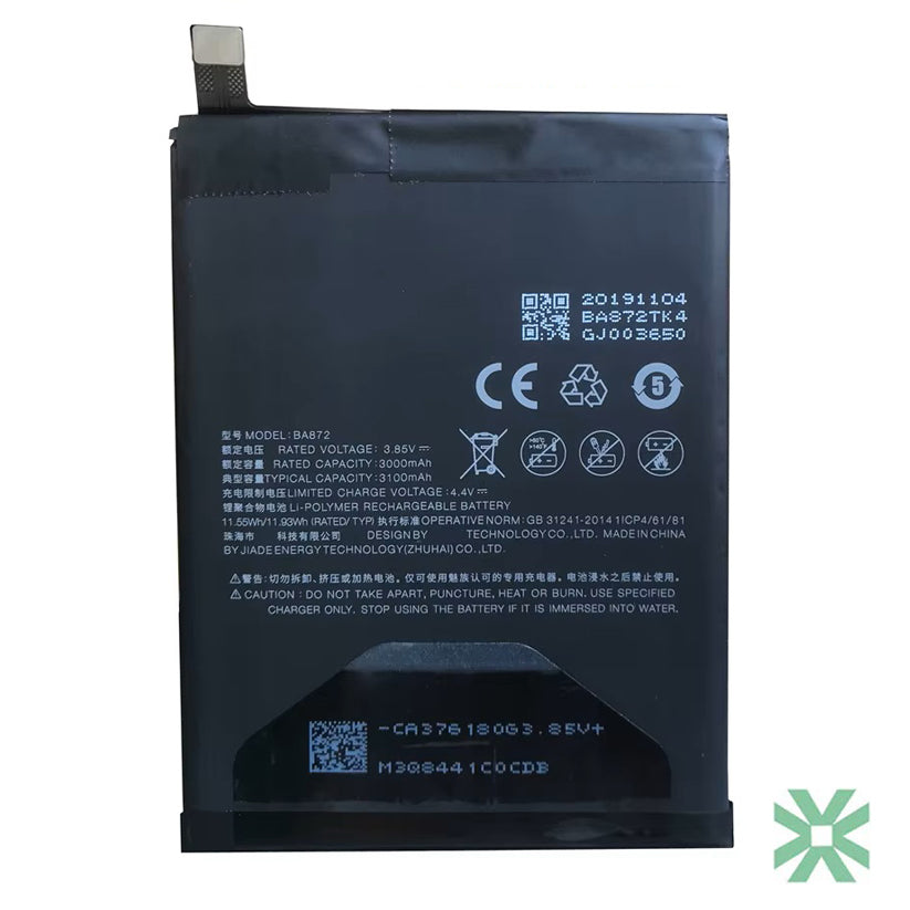 Meizu 16 X (M1872, M872H, M872Q) Uyumlu Batarya Pil 3000mAh (BA872)