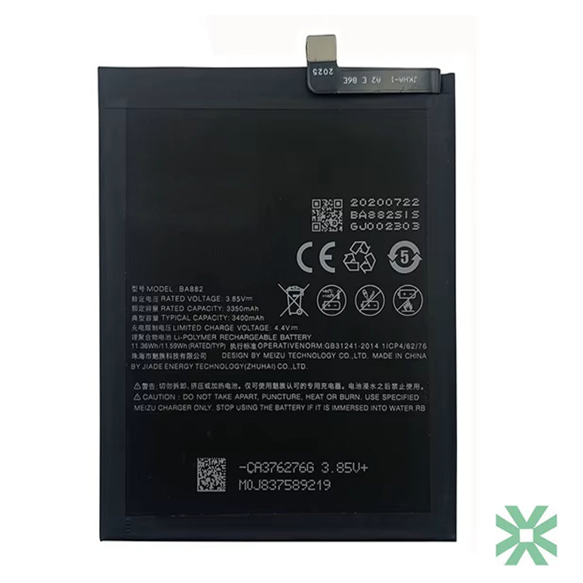 Meizu 16th (M872H, M882H) Uyumlu Batarya Pil 3010 mAh (BA882)