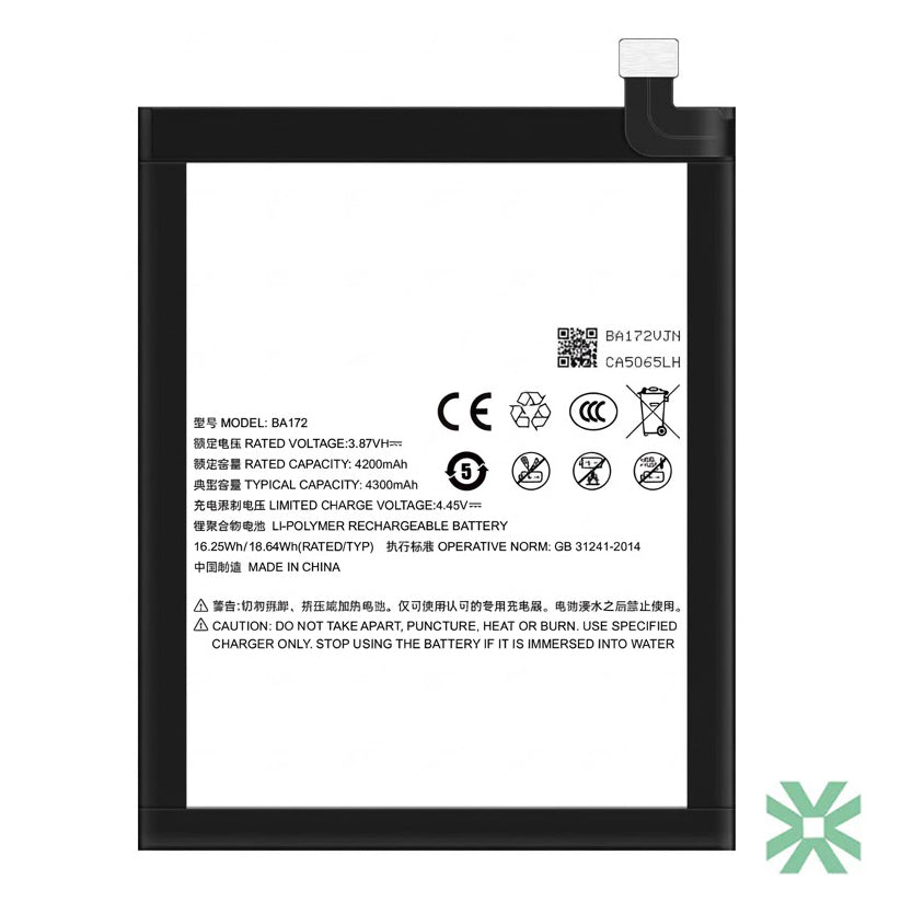 Meizu 18X (m2172) Uyumlu Batarya Pil 4300mah (BA172)