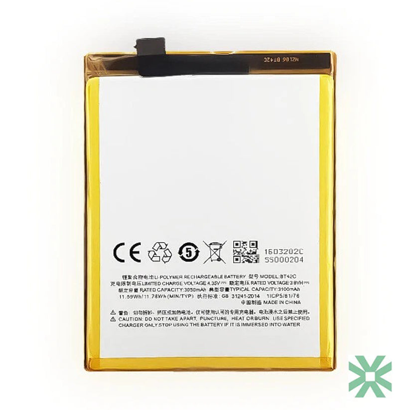 Meizu M2 Note (M571) Uyumlu Batarya Pil 3100 mAh (BT42C)