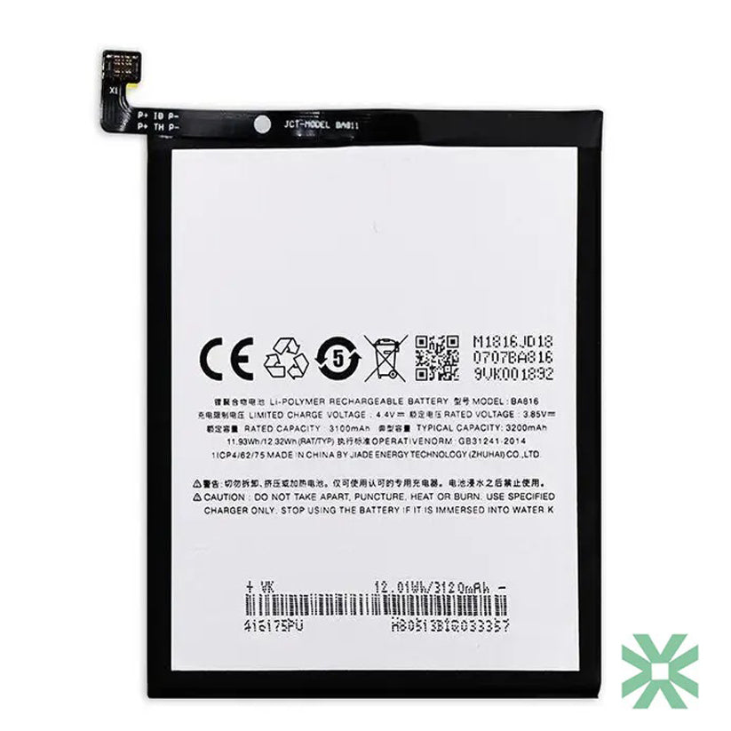 Meizu M8 Lite (V8) Uyumlu Batarya Pil 3200mAh (BA816)