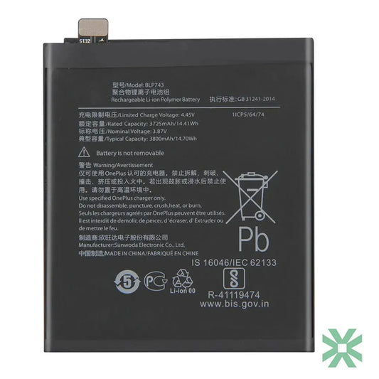 OnePlus 7T (HD1903) Uyumlu Batarya Pil  3800 mAh (BLP743)