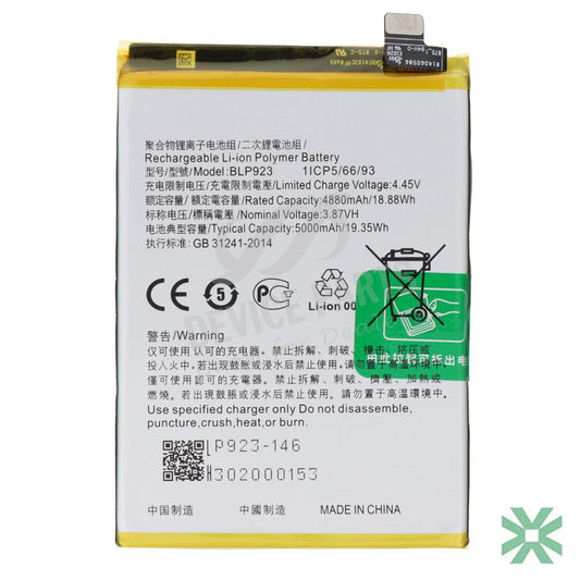Oppo A57 (CPH1701) Uyumlu Batarya Pil  5000 mAh (BLP619)