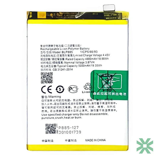 Oppo A76 (CPH2375) Uyumlu Batarya Pil  5000 mAh (BLP885)