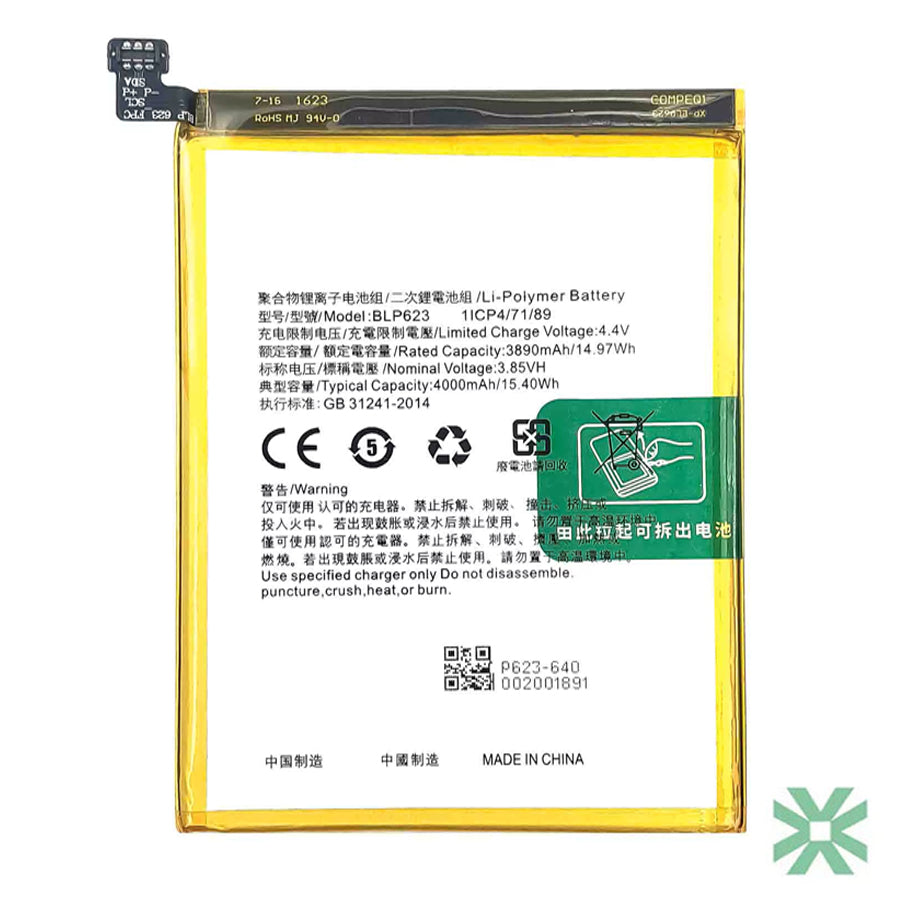 Oppo F3 Plus (CPH1613) Uyumlu Batarya Pil  4000 mAh (BLP623)
