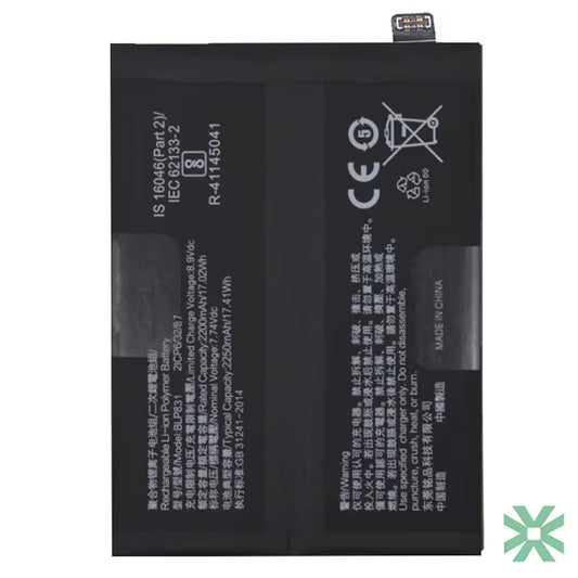 Oppo Find X3 Pro (CPH2173) Uyumlu Batarya Pil  4500 mAh (BLP831)