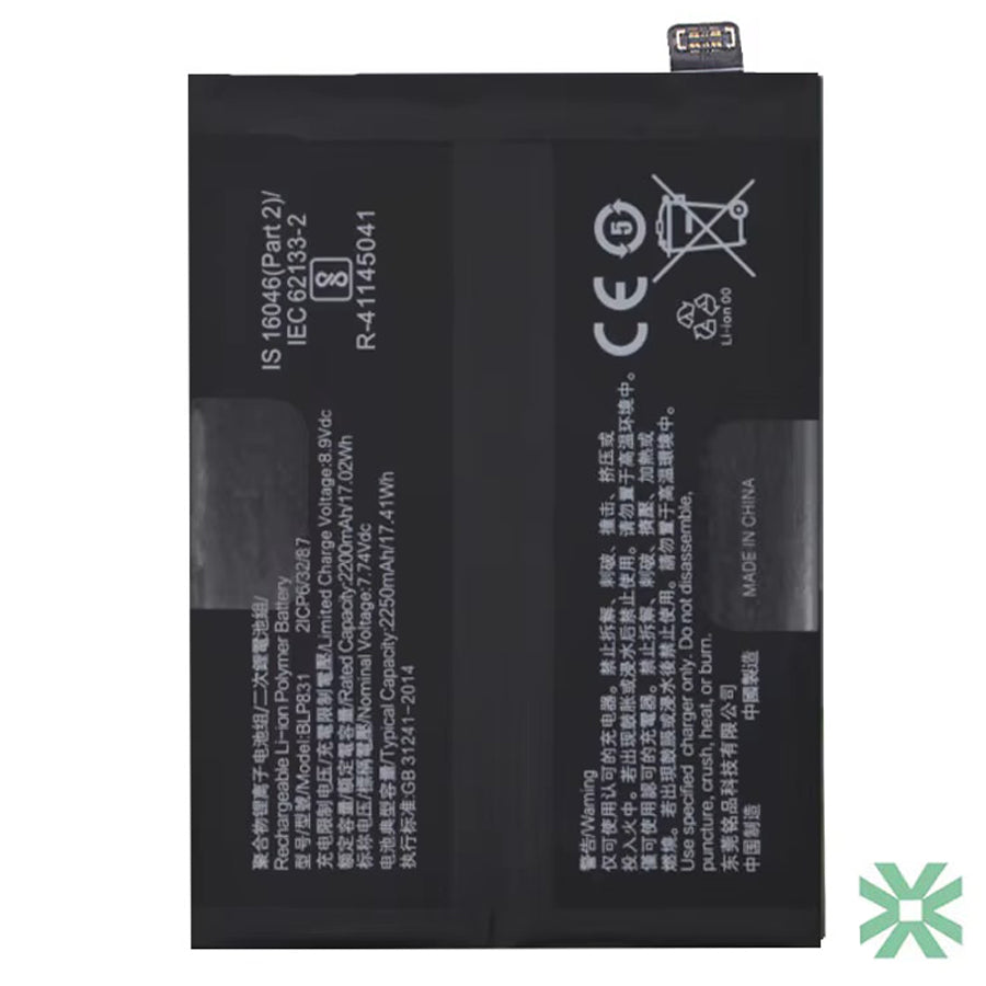 Oppo Find X3 (CPH2145) Uyumlu Batarya Pil  4500 mAh (BLP811)