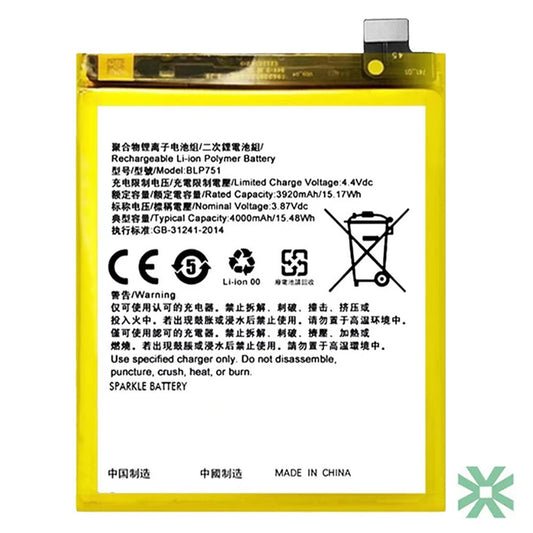 Oppo K5 (CPH1976) Uyumlu Batarya Pil  4000 mAh (BLP751)
