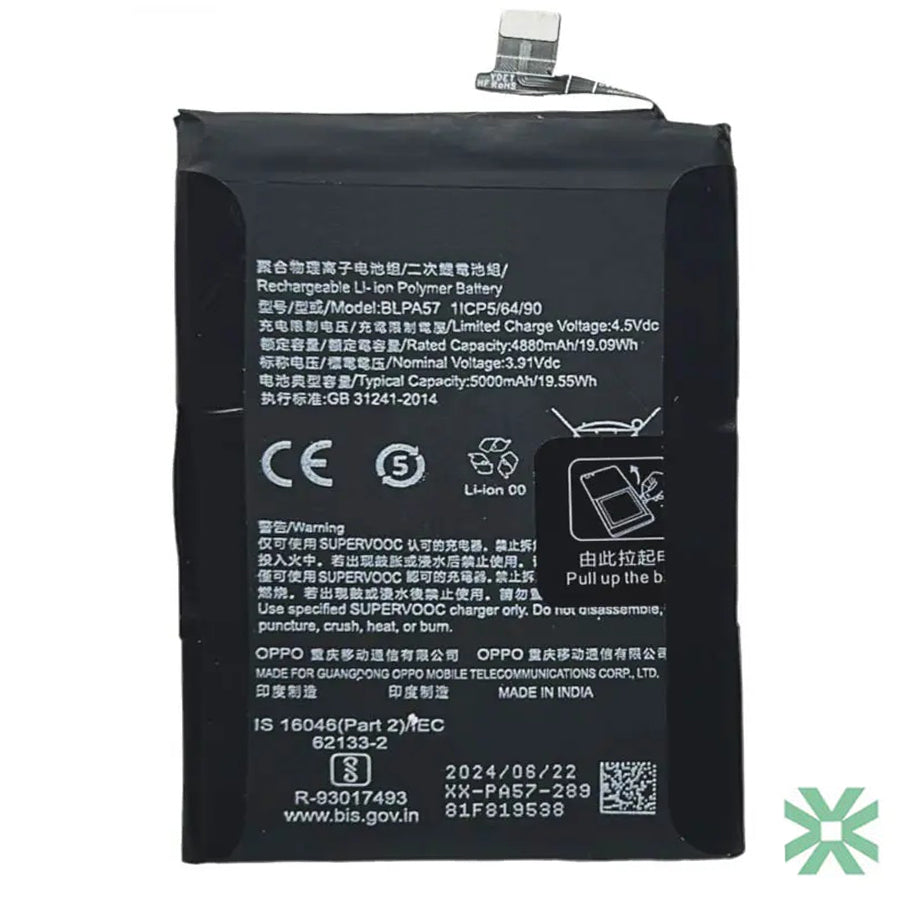 Oppo RENO 12 Pro 5G (CPH2629) Uyumlu Batarya Pil  5000 mAh (BLPA57)