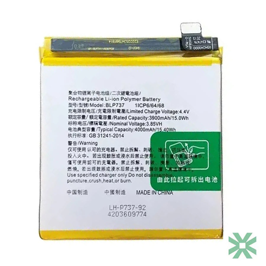 Oppo RENO 2Z (CPH1945) Uyumlu Batarya Pil 4000 mAh (BLP737)