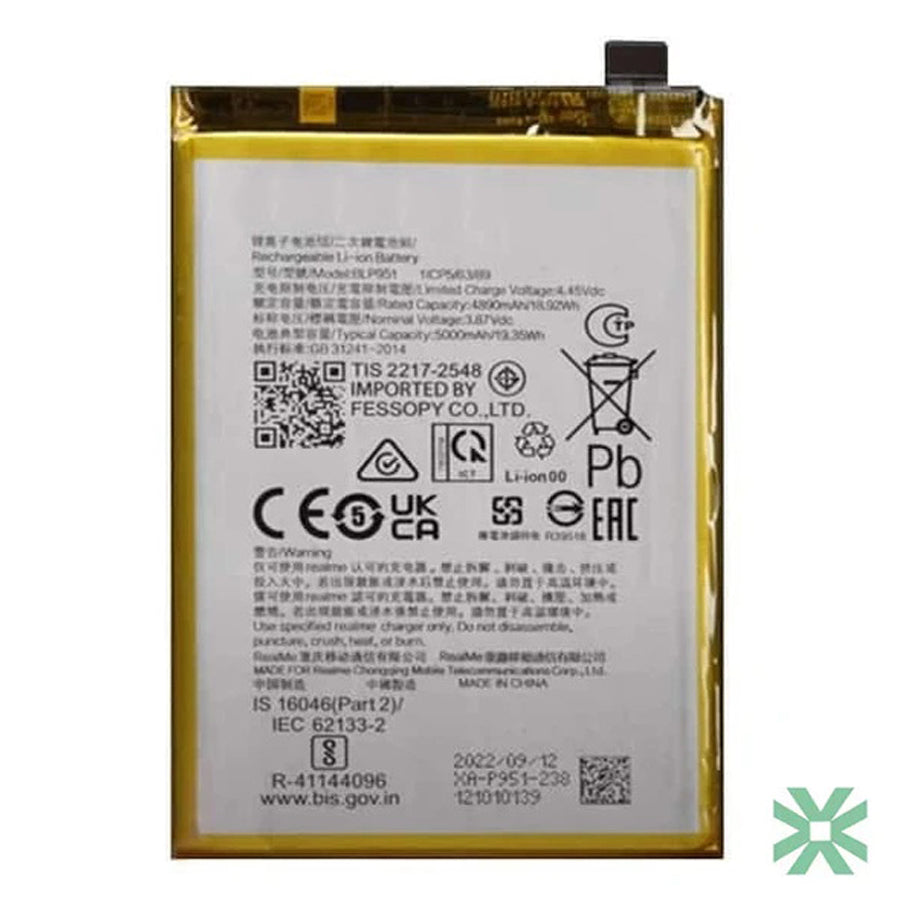 Realme 10 Pro+ (RMX3686) Uyumlu Batarya Pil  5000 mAh (BLP951)