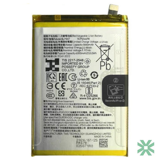 Realme 14X 5G (RMX3940) Uyumlu Batarya Pil  6000 mAh (BLPB47)