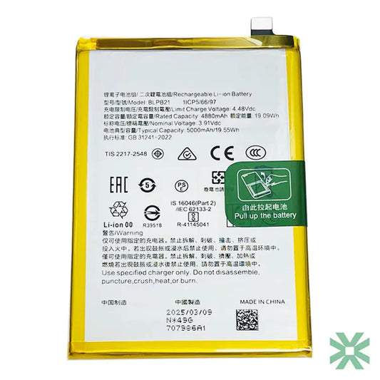 Realme C61 (RMX3930) Uyumlu Batarya Pil  5000 mAh (BLPB21)