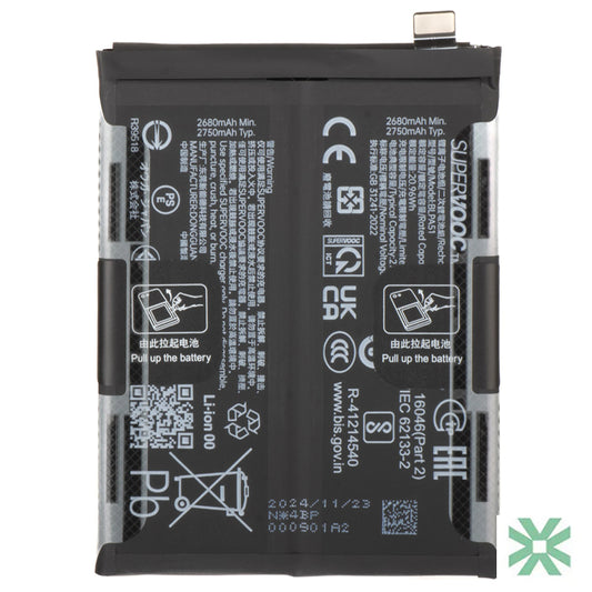 Realme GT 6 (RMX3851) Uyumlu Batarya Pil  5500 mAh (BLPA51 )