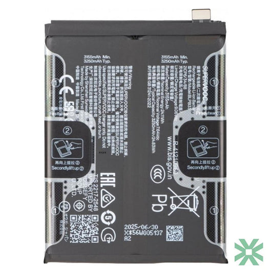 Realme GT 7 Pro (RMX5011) Uyumlu Batarya Pil 6500 mAh (BLPB33)
