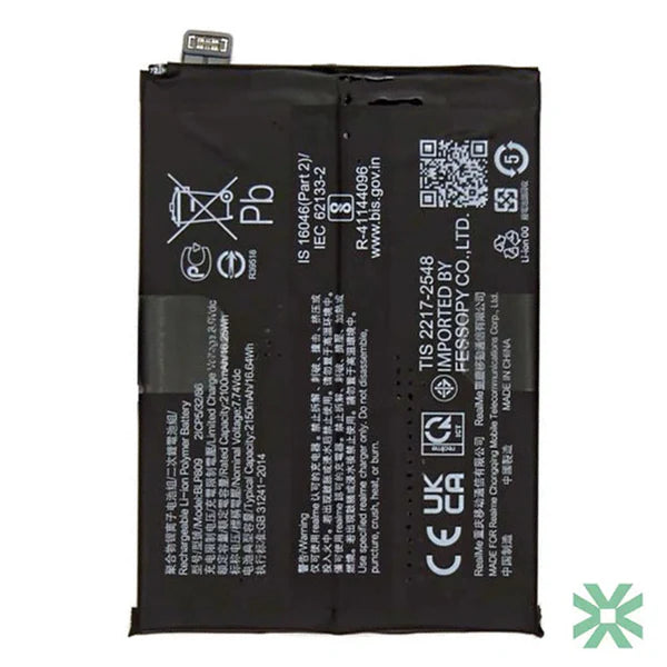 Realme GT (RMX2202) Uyumlu Batarya Pil  4500 mAh (BLP849)