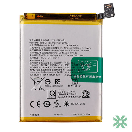 Realme Narzo 30 (RMX2156) Uyumlu Batarya Pil  5000 mAh (BLP807)