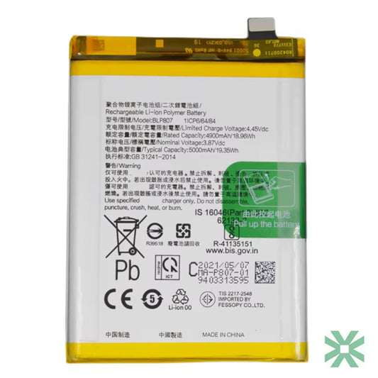 Realme Q (RMX1971) Uyumlu Batarya Pil 4035 mAh (BLP731)