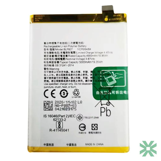 Realme V5 5G (RMX2111) Uyumlu Batarya Pil 5000 mAh (BLP807)