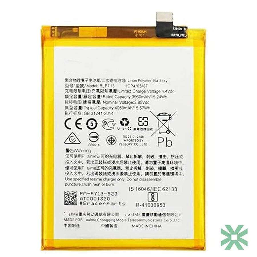 Realme X Lite (RMX1851) Uyumlu Batarya Pil 4045 mAh (BLP713)