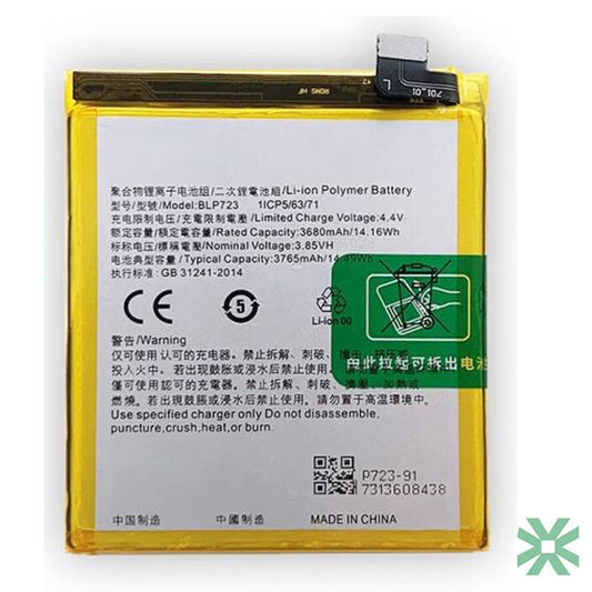 Realme X (RMX1901) Uyumlu Batarya Pil  3765 mAh (BLP723)