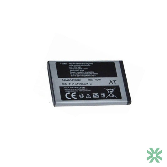 Samsung Galaxy S5510 E2550 M2510 M2513 Uyumlu Batarya Pil AB403450BU 800 mAh