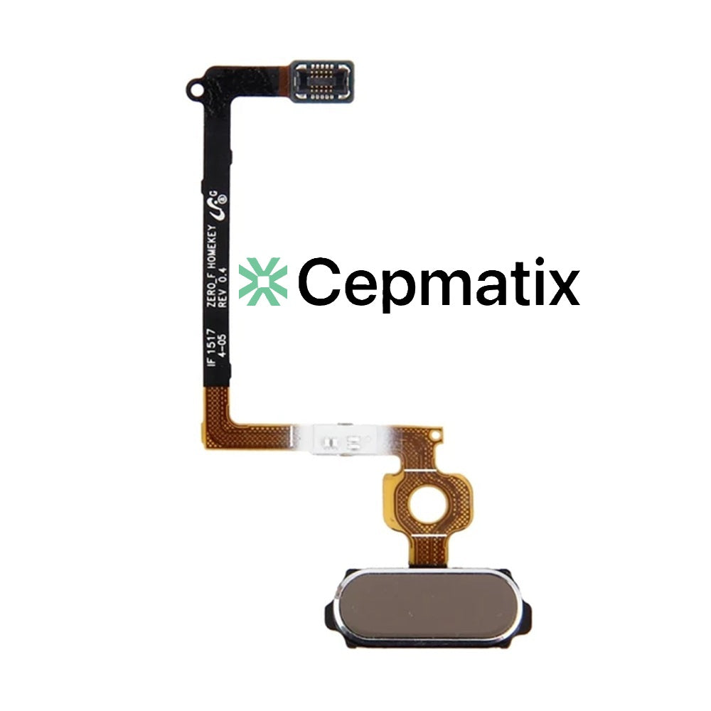 Samsung Galaxy S6 (SM-G920F) Home Orta Tuş Filmi Flex - Gold
