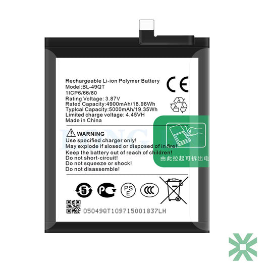 Tecno Camon 20 Premier (CK9n) Uyumlu Batarya Pil  5000 mAh (BL-49QT)