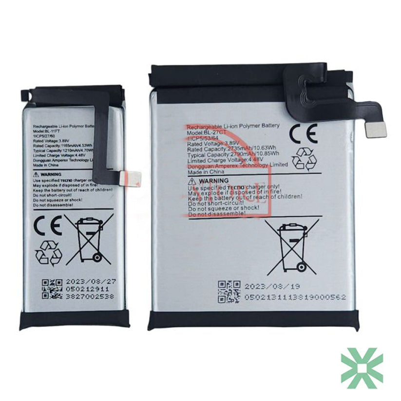 Tecno Phantom V Flip 5G (AD11) Uyumlu Batarya Pil  4000 mAh BL-27CT