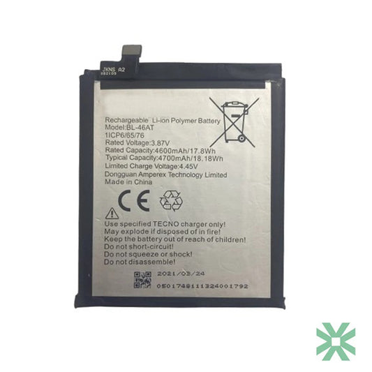 Tecno Phantom X (AC8) Uyumlu Batarya Pil  4700 mAh BL-46AT
