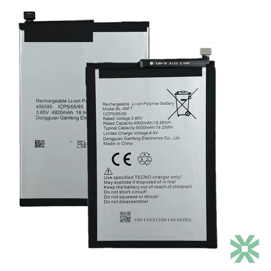 Tecno Pop 7 (BF6) Uyumlu Batarya Pil  5000 mAh BL-49NT