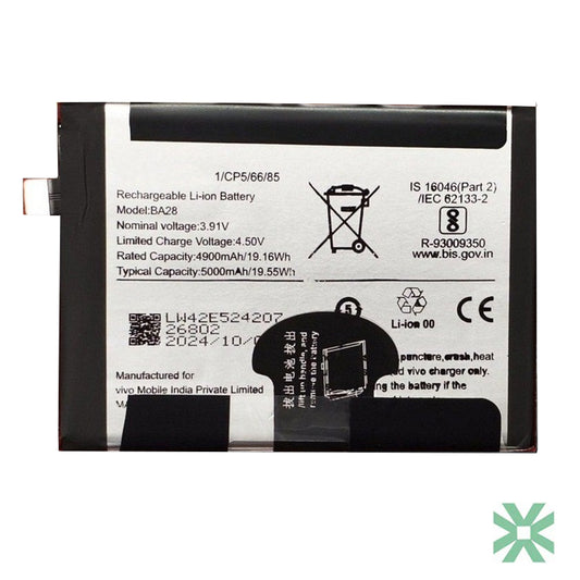 Vivo T3 (V2334) Uyumlu Batarya Pil  5000 mAh (BA28)