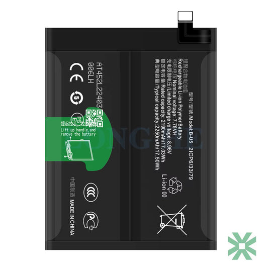 Vivo X80 (V2183A, V2144) Uyumlu Batarya Pil  4500 mAh (B-U5)