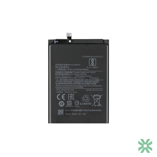 Xiaomi REDMİ NOTE 9 (M2003J15SG) Uyumlu Batarya Pil BN54 5020 mAh