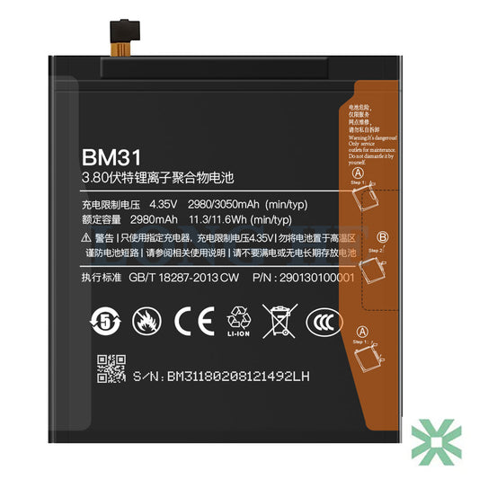 Xiaomi 3 (2013061) Uyumlu Batarya Pil  3050 mAh (BM31)