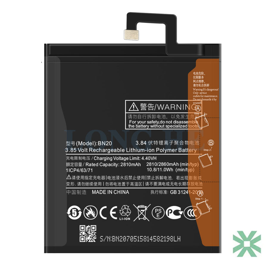 Xiaomi 5C (2016089) Uyumlu Batarya Pil  2860 mAh (BN20)