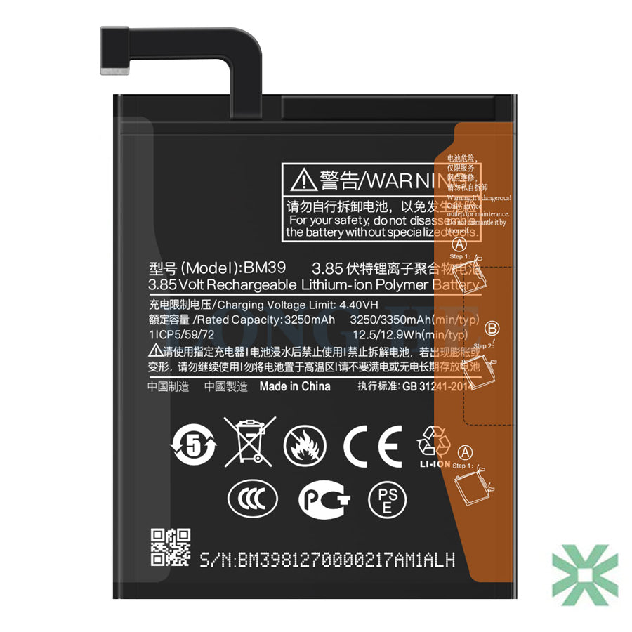 Xiaomi 6 (MCE16) Uyumlu Batarya Pil  3350 mAh (BM39)
