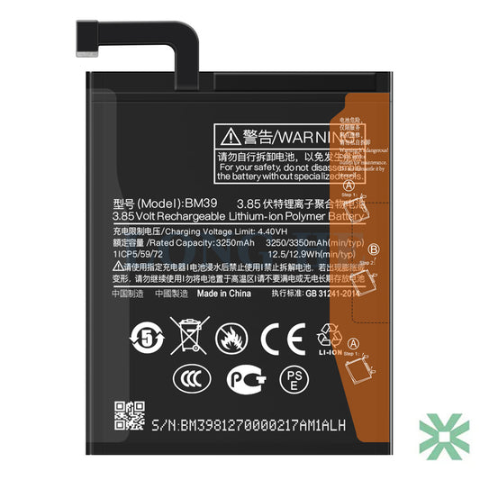 Xiaomi 6 (MCE16) Uyumlu Batarya Pil  3350 mAh (BM39)