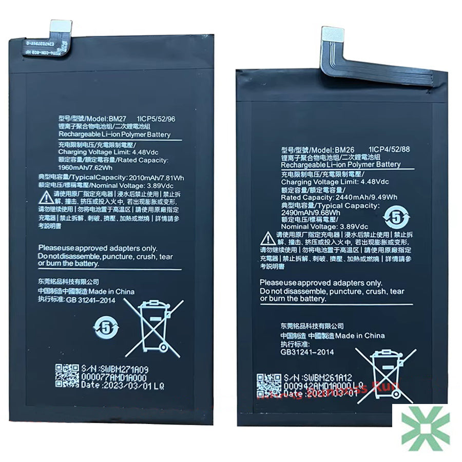 Xiaomi Mix Fold 2 (22061218C) Uyumlu Batarya Pil  4500 mAh (BM26-BM27)
