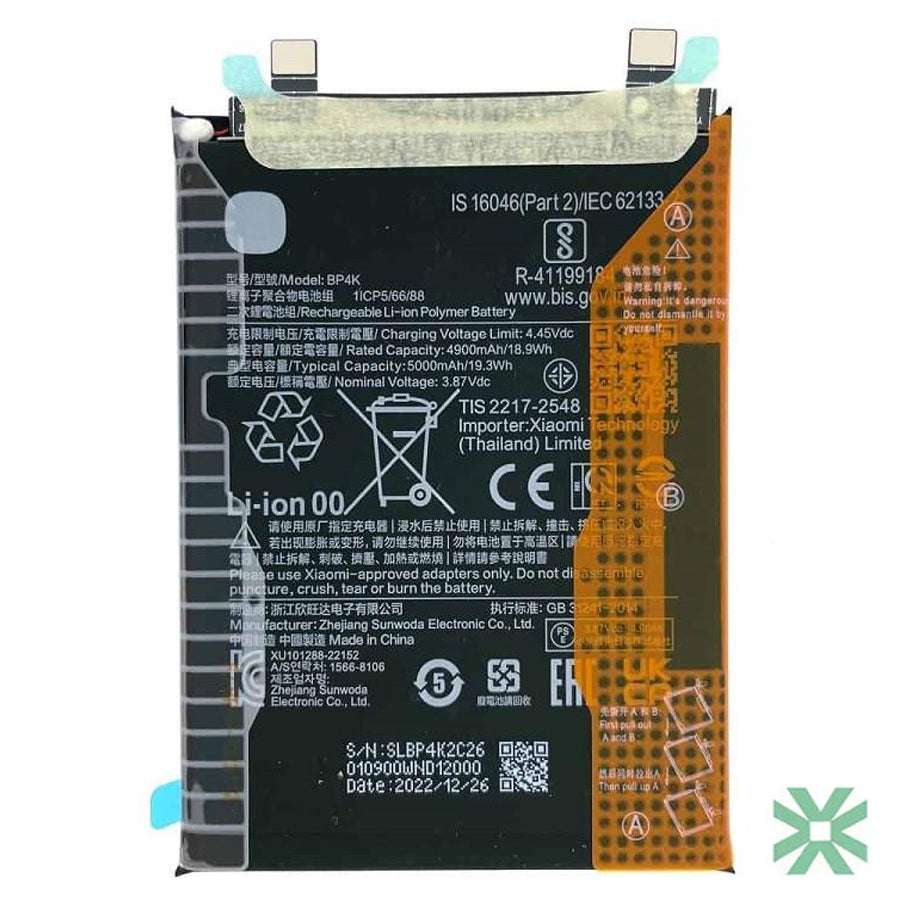 Xiaomi POCOPHONE F5 5G (23049PCD8G, 23049PCD8I) Uyumlu Batarya Pil  5000 mAh (BP4K)