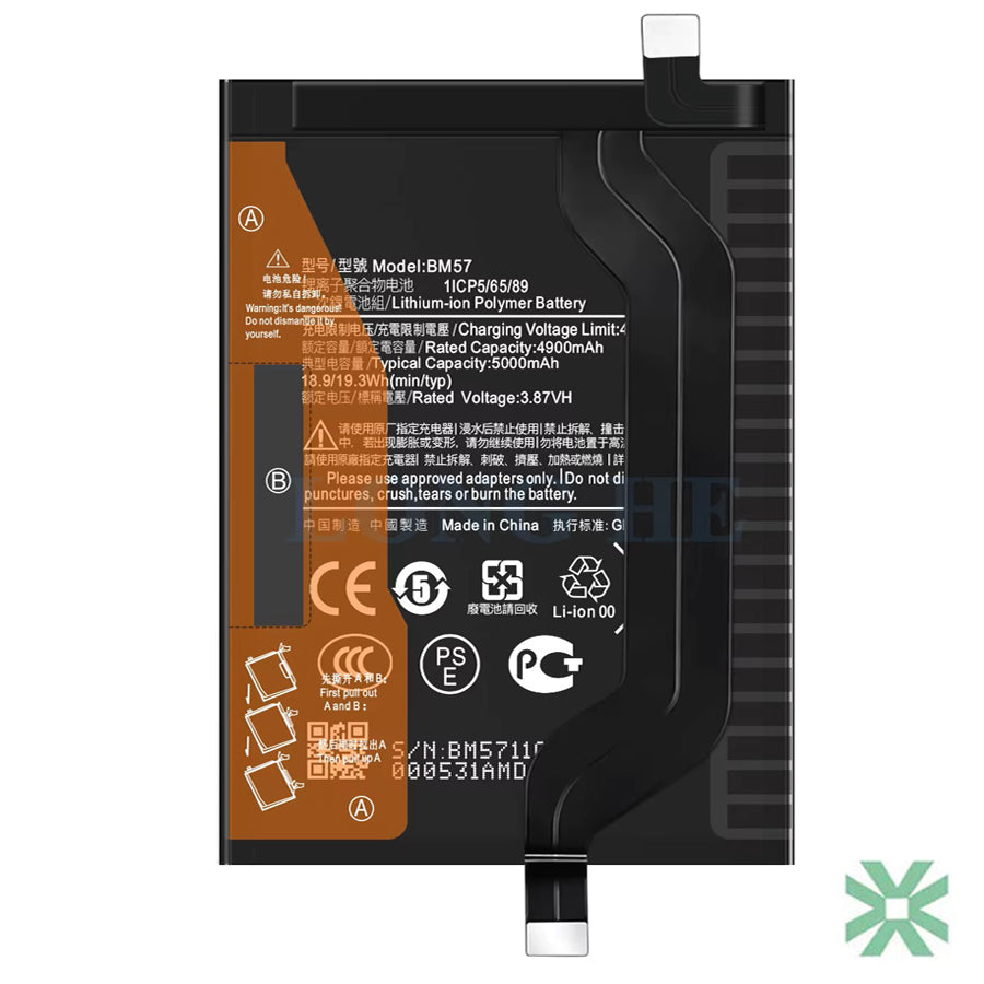 Xiaomi POCOPHONE X3 GT (21061110AG) Uyumlu Batarya Pil  5000 mAh (BM57)